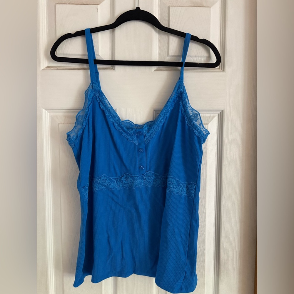 Torrid Never been worn Super Soft Blue Ribbed Top
